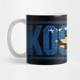 Kosovo Retro Flag for Men Women Kosovo National Pride Mug